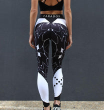 Mono Print Paneled Tights