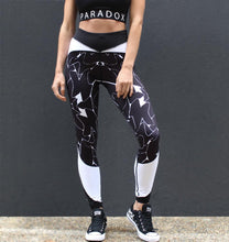 Mono Print Paneled Tights